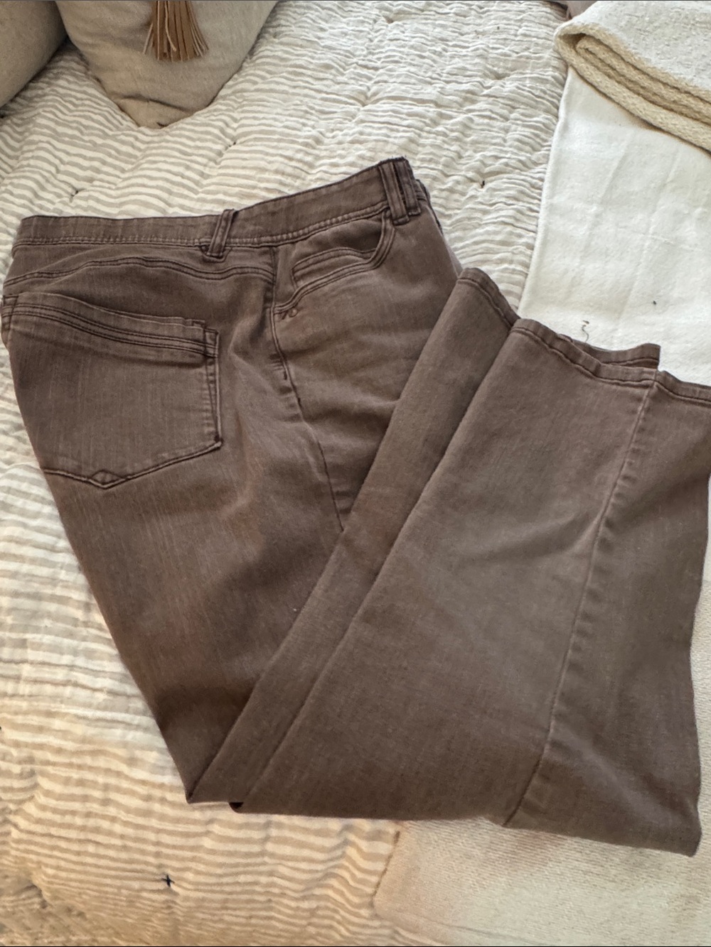Democracy Women's Straight-Leg Jeans in Brown